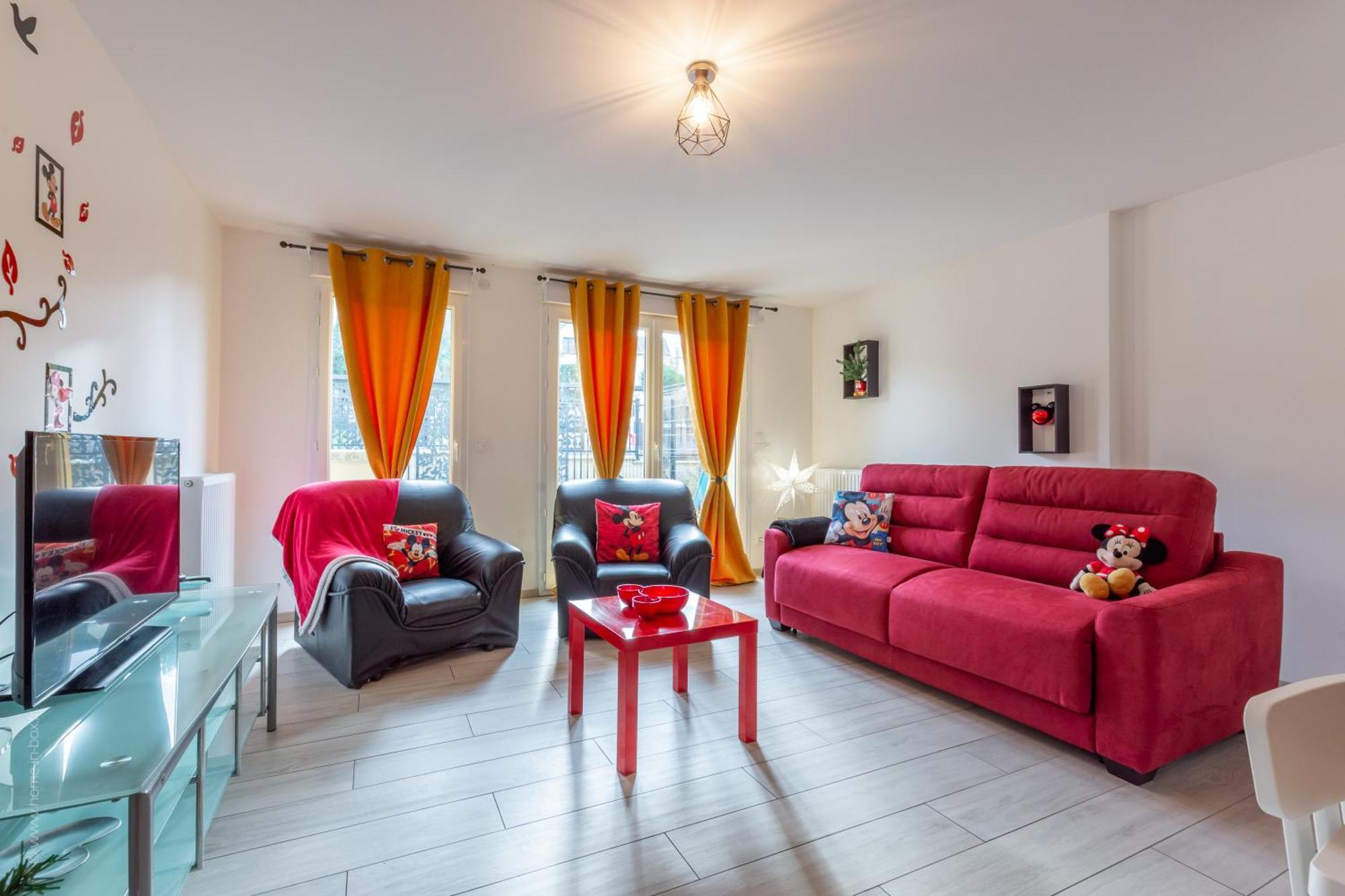 Bienvenue Chez Mickey ! Apartment Montevrain Bagian luar foto
